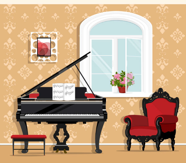 Piano Studio with grand piano
